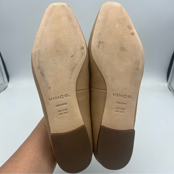 VINCE Brette Loafer ALL Leather Tan Women’s Size EU 38.5 US 8.5 Comfort NEW - Picture 11 of 16